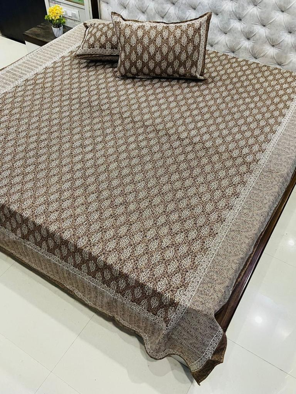 Bedsheets King Size with Pillow Covers (Daabu 002