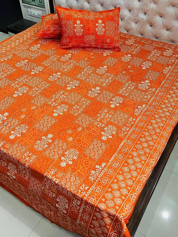 Bedsheets King Size with Pillow Covers (Daabu 011