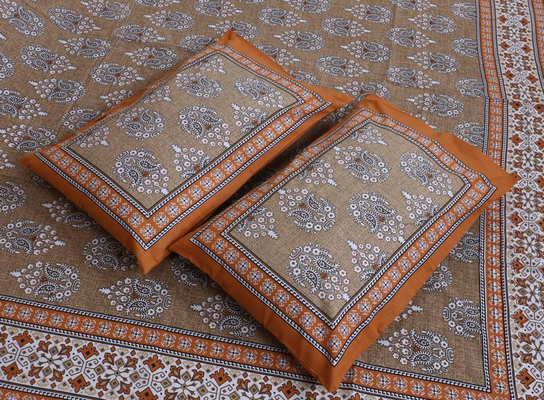 Bedsheets King Size with Pillow Covers (Princess 011