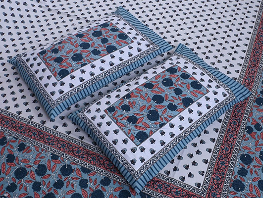 Bedsheets King Size with Pillow Covers (Princess 013