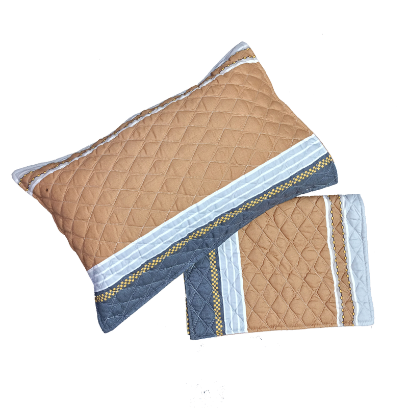 Aroma 3D Printed Polycotton Flat Double Bedsheet with Quilted Pillow cover (Size :–90 x 100 inches)